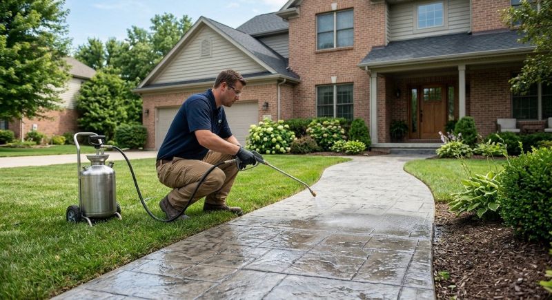 Concrete Walkway Sealing in Renton, WA