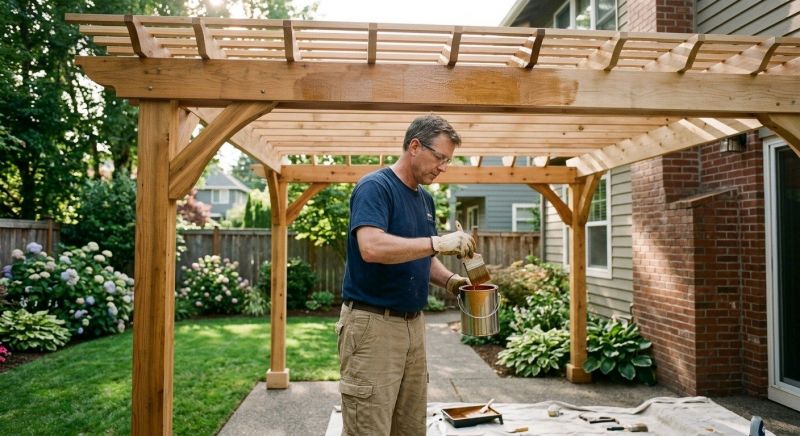 Gazebo Sealing in Puyallup, WA