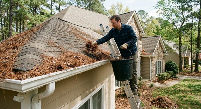 Gutter Pine Needle Removal in Arvada, CO
