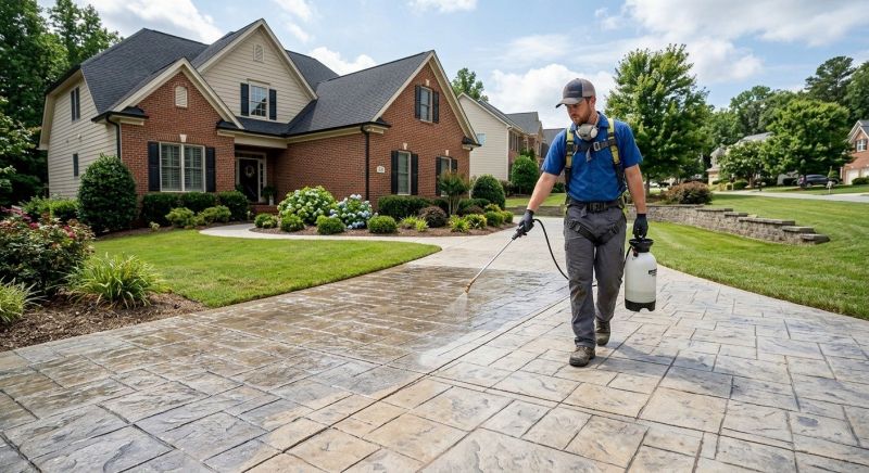 Stamped Concrete Sealing in Bellevue, WA